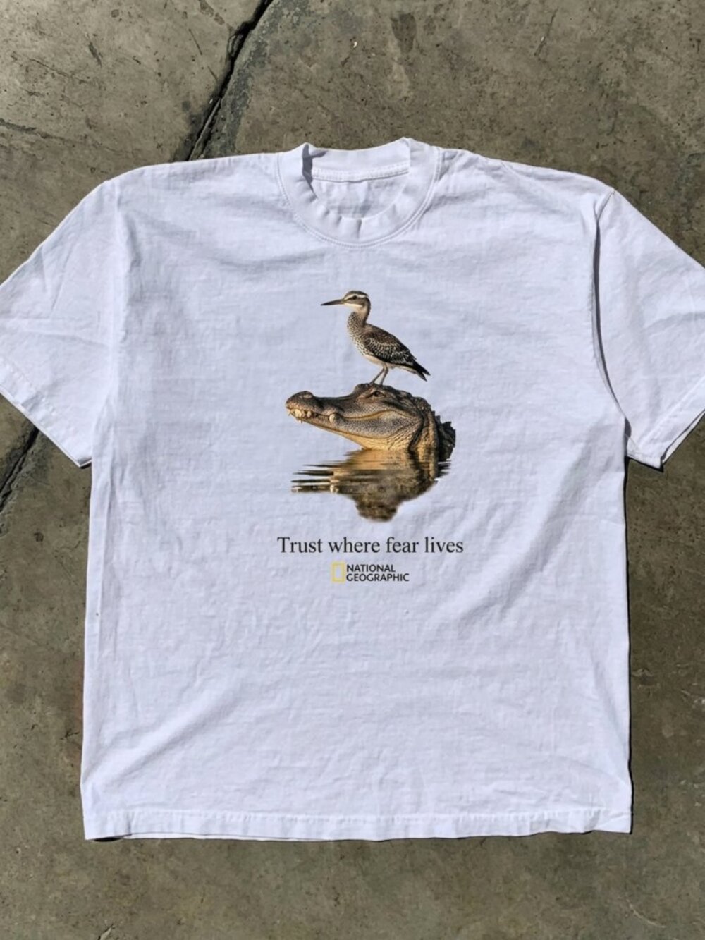 National Geographic Trust where fear lives Crocodile Unisex T-Shirt